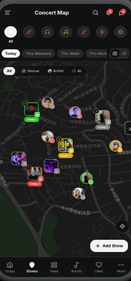 The MiSFY app gig map