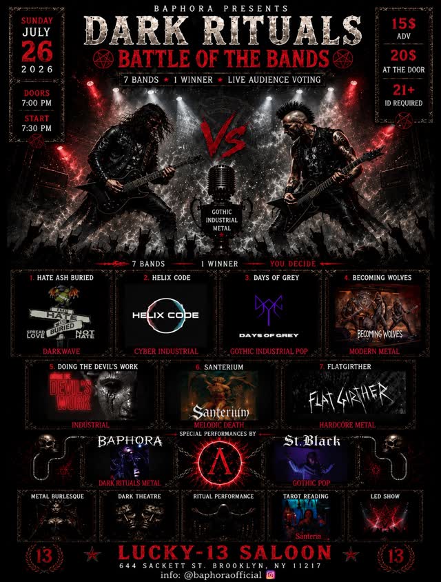 BAPHORA PRESENTS: DARK RITUALS - BATTLE OF THE BANDS