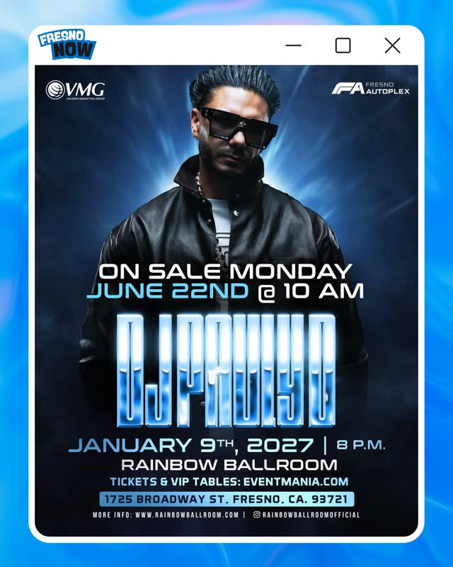 DJ Pauly D massive return to Fresno