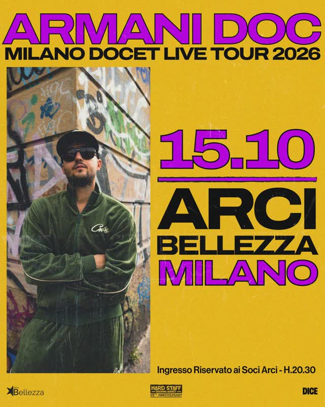 ARMANI DOC _ LIVE Milano Docet Live Tour 2026