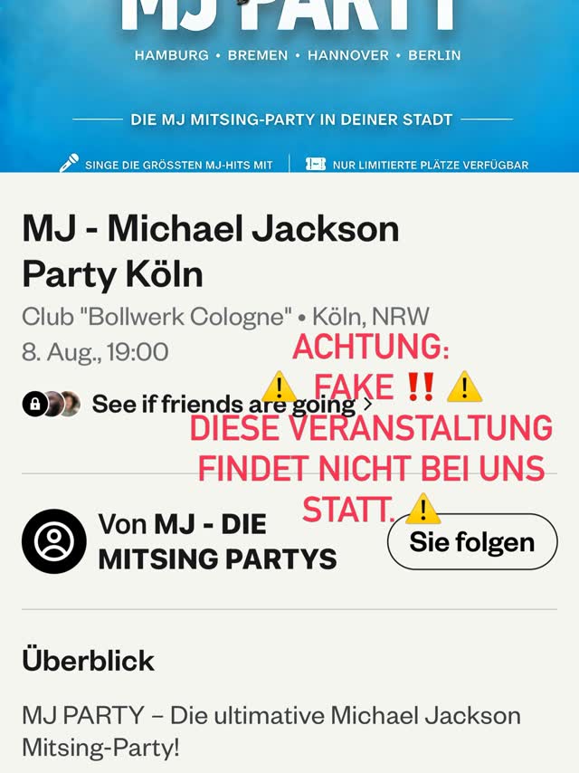 MJ - Michael Jackson Party Köln