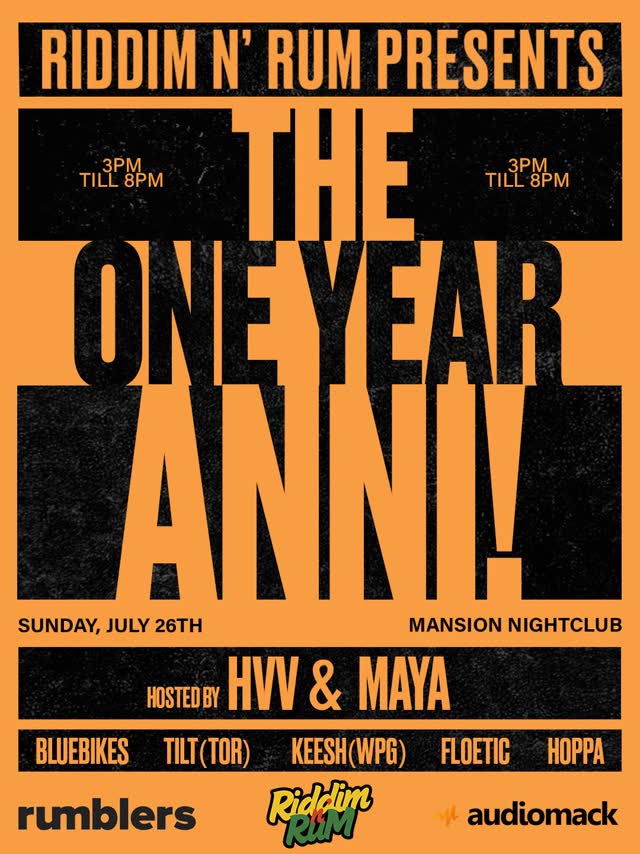 RIDDIM N’ RUM THE ONE YEAR ANNIVERSARY