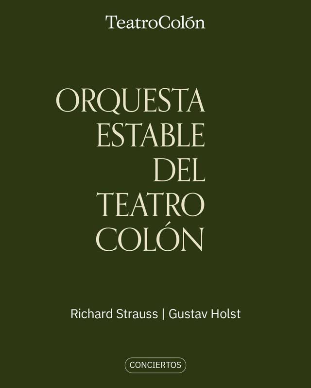 ORQUESTA ESTABLE DEL TEATRO COLÓN: CONCIERTO 2