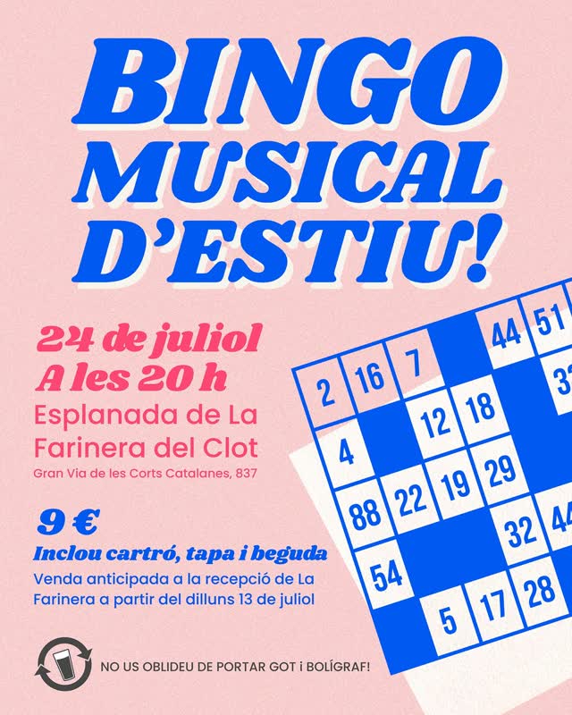 BINGO MUSICAL D’ESTIU