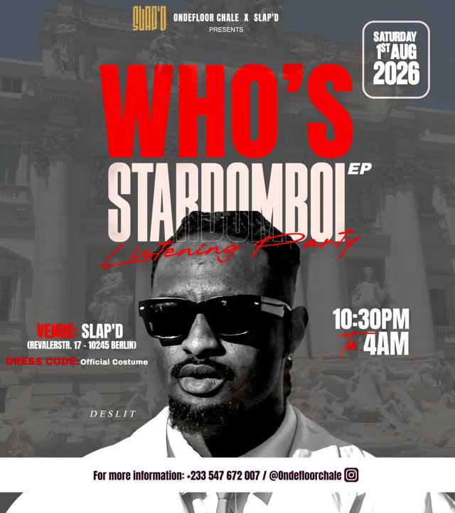 WHO IS STARDOMBOI Listening Party