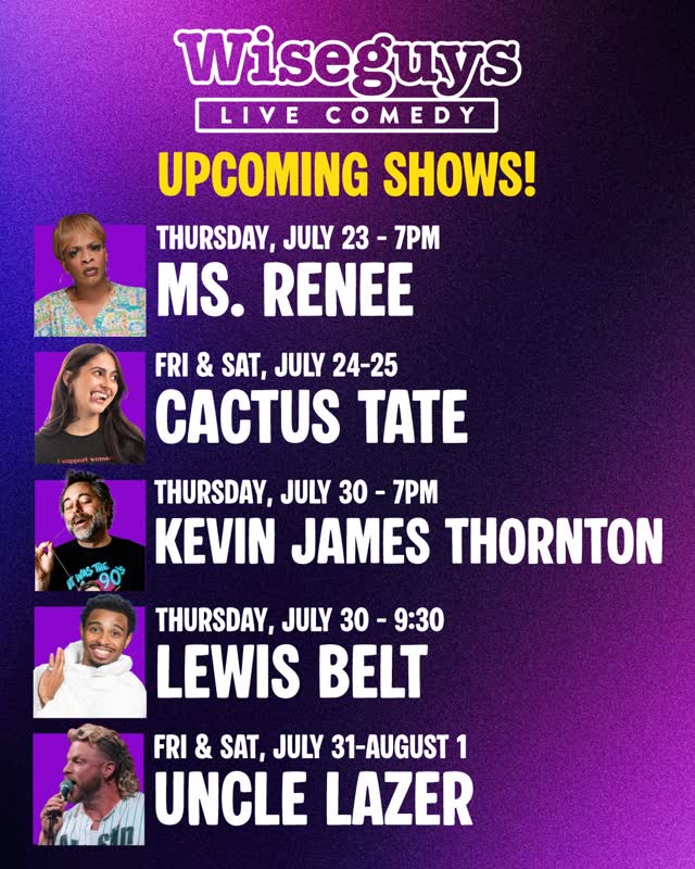 UPCOMING SHOWS! @wiseguyscomedyvegas