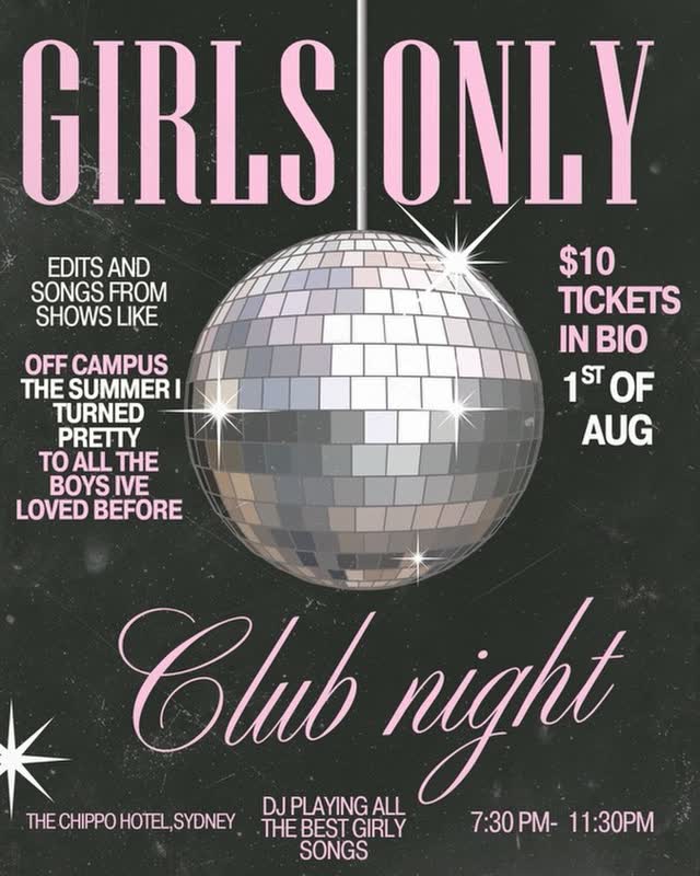 GIRLS CLUB NIGHT IN SYDNEY
