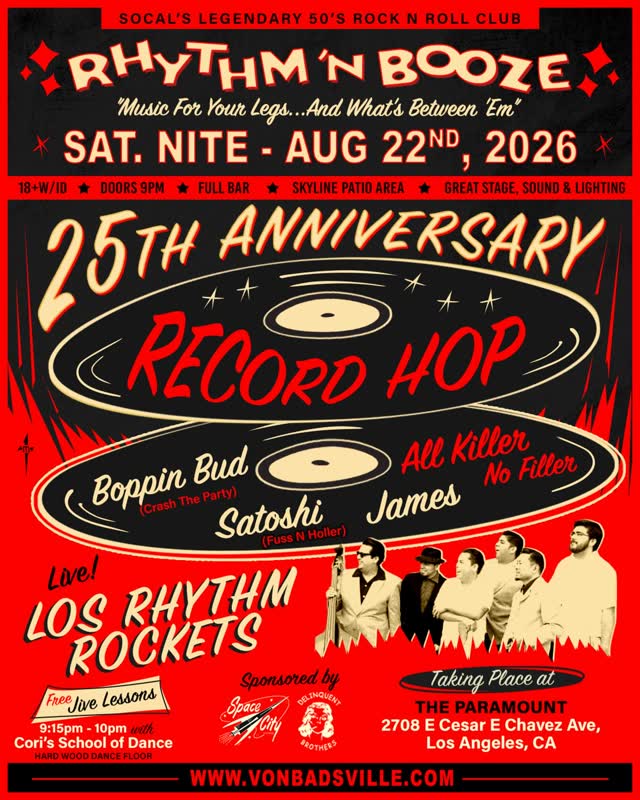 Rhythm N Booze 25 year anniversary