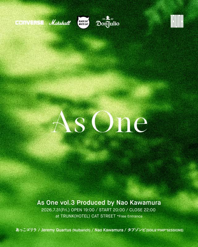 As One Vol.3 curated by Nao Kawamura