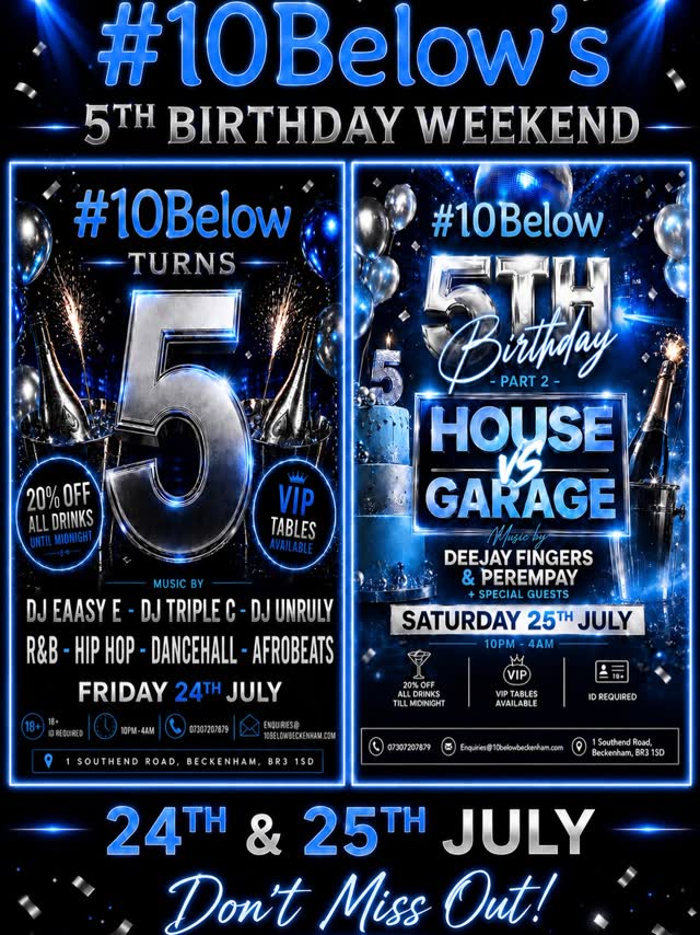 #10Below's 5th Birthday Weekend