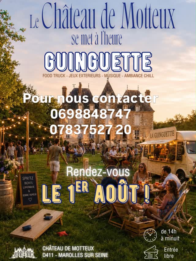 Le Château de Motteux se met à l'heure GUINGUETTE