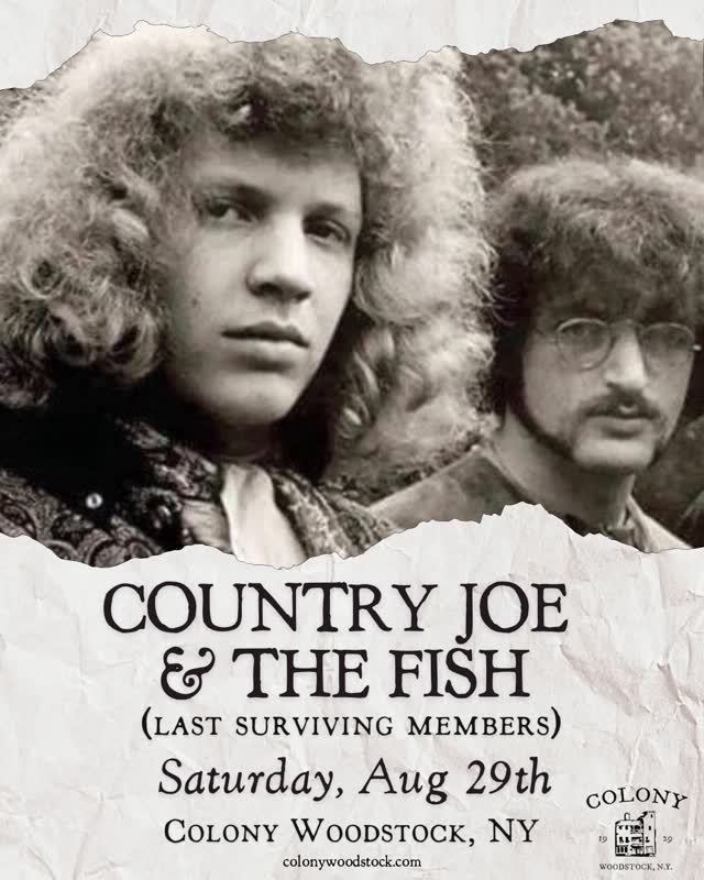 An evening with David Bennett Cohen and Barry 'The Fish' Melton, the last surviving members of Country Joe & The Fish