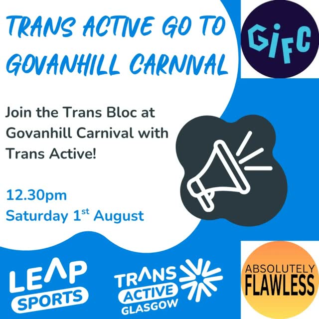 Trans Active go to Govanhill carnival