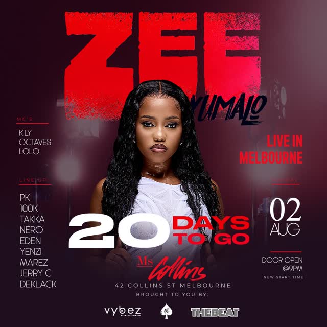 Zee Nxumalo lands in Melbourne