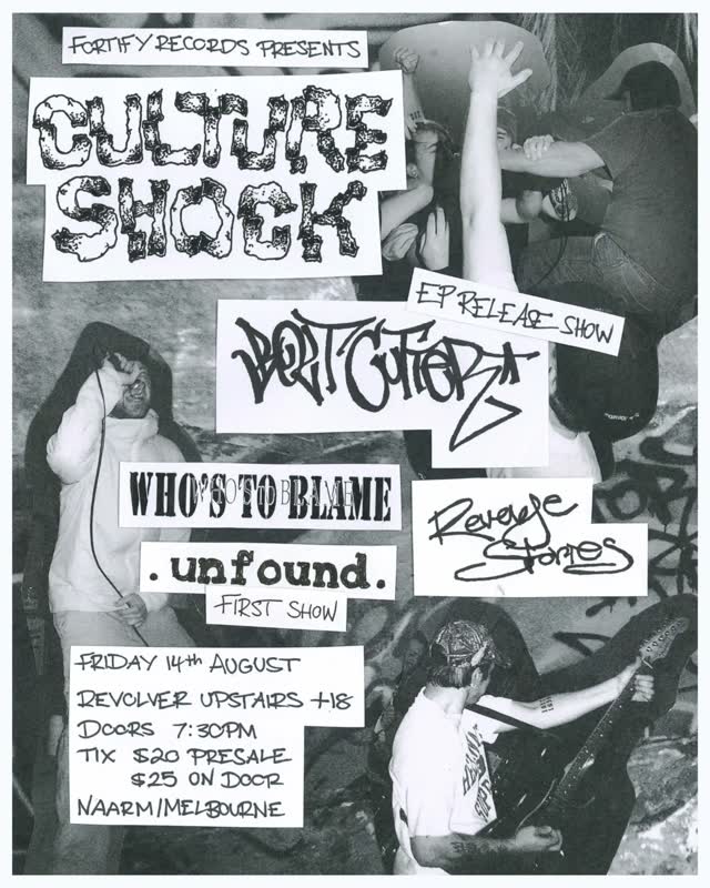 CULTURE SHOCK X BOLT CUTTER IN NAARM/MELB
