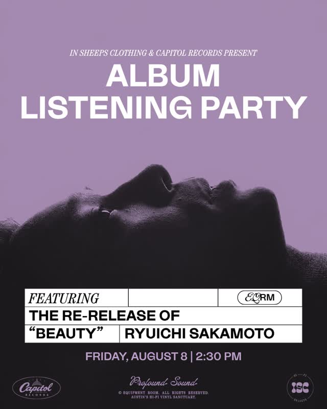 ALBUM LISTENING PARTY: THE RE-RELEASE OF "BEAUTY"