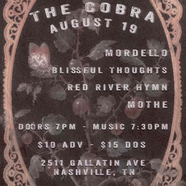 Mordello Band, Blissful Thoughts, Red River Hymn, Mothe