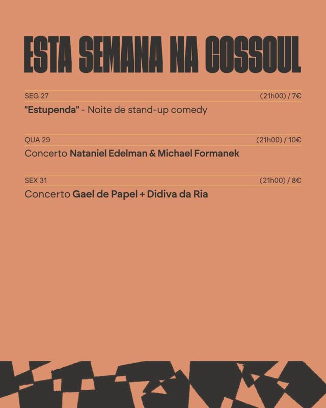 ESTA SEMANA NA COSSOUL