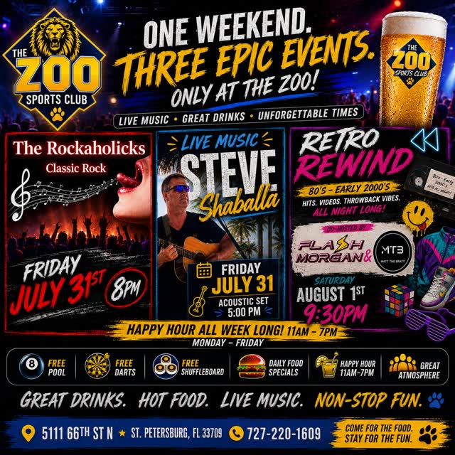 ONE WEEKEND. THREE EPIC EVENTS. ONLY AT THE ZOO!