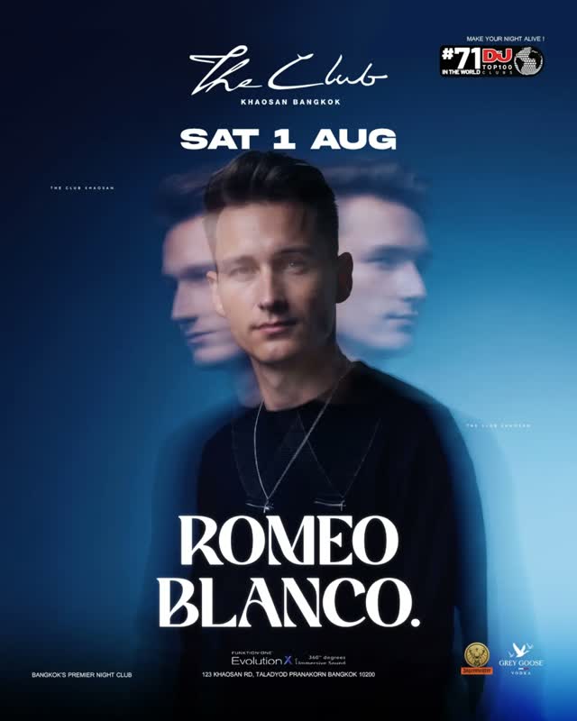 ROMEO BLANCO takes over The Club at Khaosan