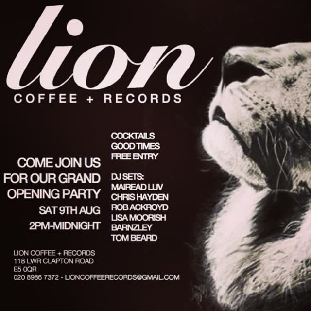 LION COFFEE + RECORDS GRAND OPENING PARTY